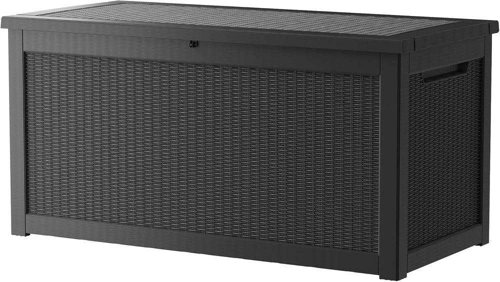 Outdoor Storage Box, 320 Gallon Waterproof Deck Box, Dual Gas-Spring Ultimate...