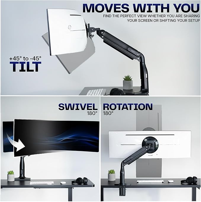 VIVO Aluminum Ultrawide Monitor Stand, Fits up to 49 inch Computer Screens