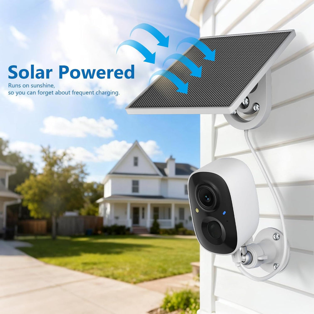 Fazoxo 2K Security Camera Wireless Outdoor, WiFi Cameras for Home Security