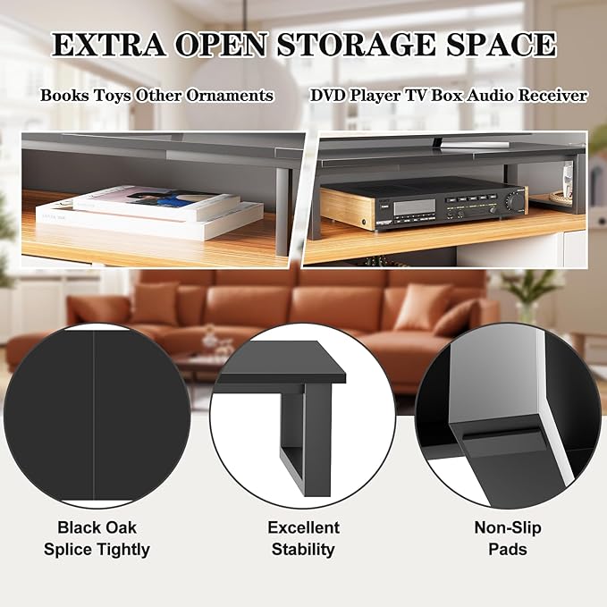 aboxoo 59" Large TV Riser Stand