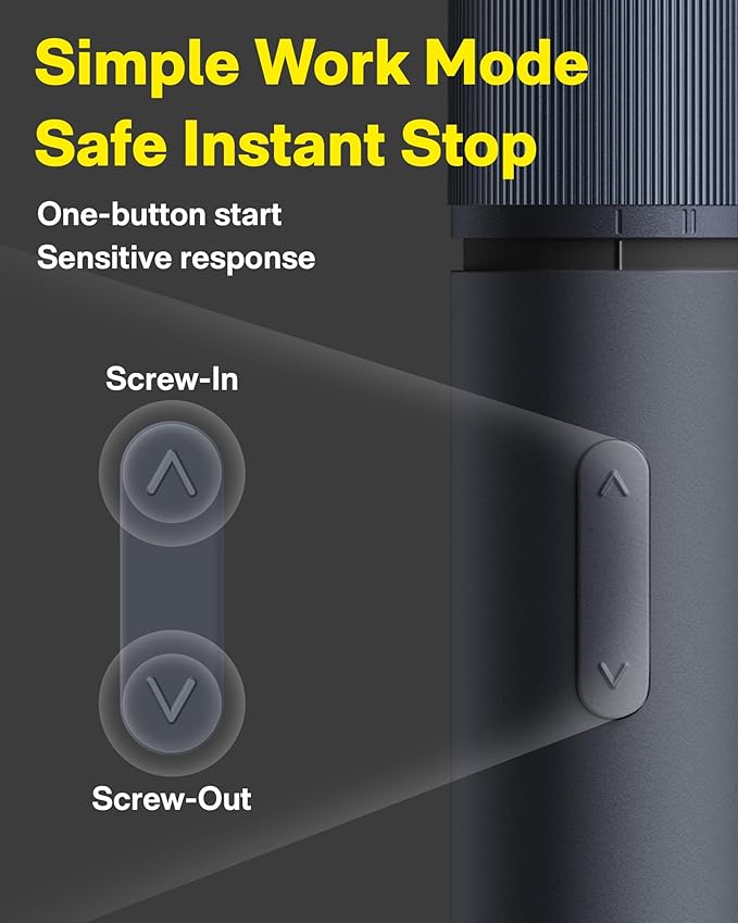 HOTO Electric Screwdriver Kit, Upgraded 1/4'' Hex 25 Bits, Magnetic L...