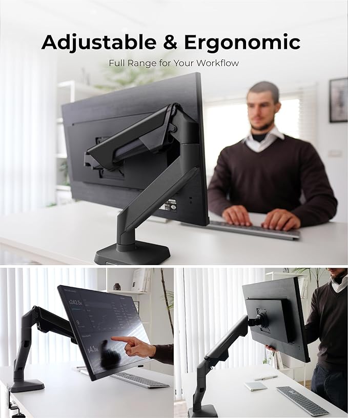 Modernsolid Heavy Duty Monitor Arm Desk Mount