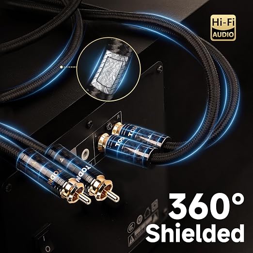 TODN Audiophile RCA Cables