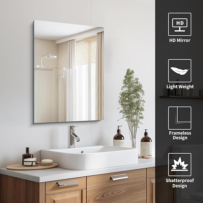 CILIBER Frameless Mirror, 18x24 Mirrors