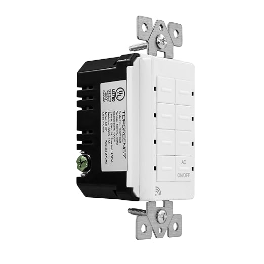 TOPGREENER Smart Light Switch Wi-Fi Scene Controller, 8-Button Programmable