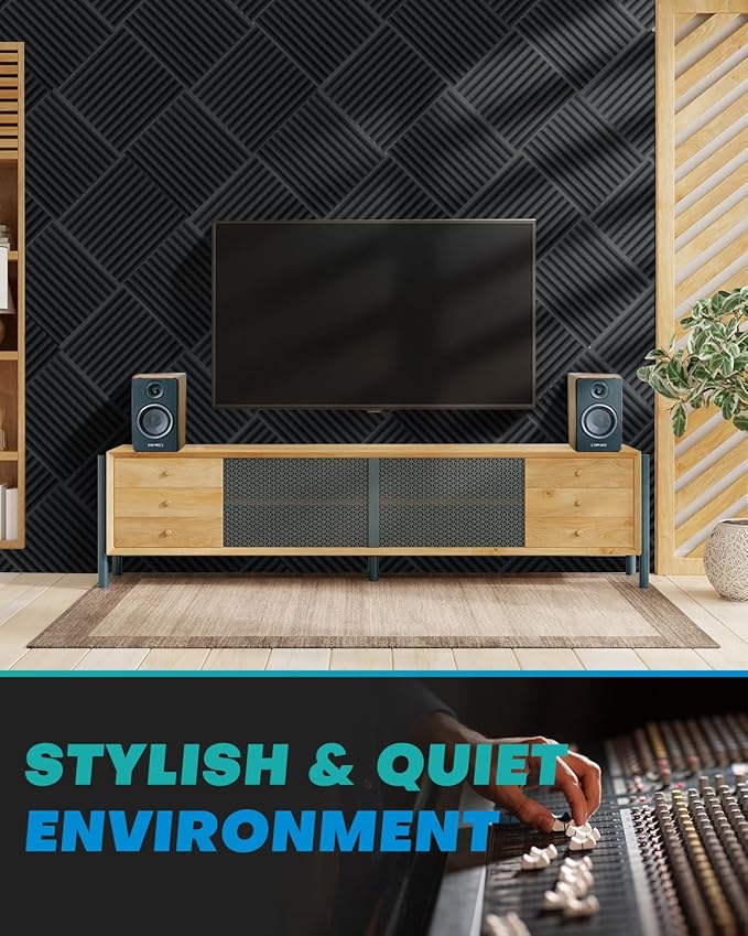 50 Pack Sound Proof Foam Panels
