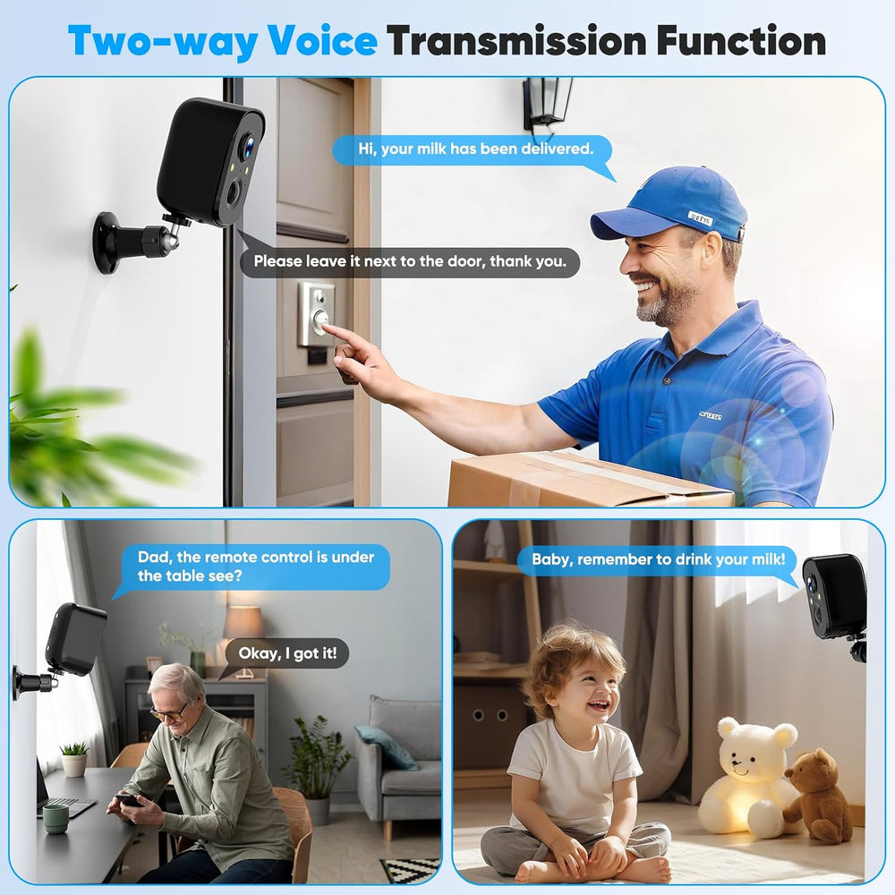 Solar Security Cameras Wireless Outdoor, 2K Solar Camera Wireless for Home, C...