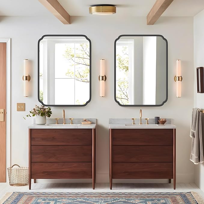 Matte Black Bathroom Vanity Mirror