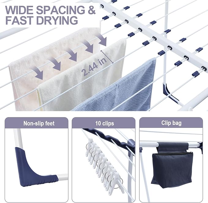 APEXCHASER Clothes Drying Rack