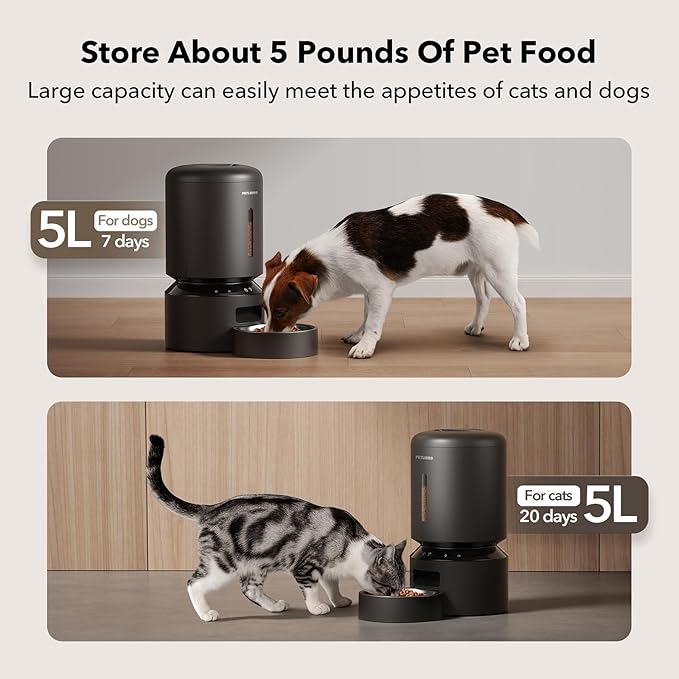 PETLIBRO Automatic Cat Feeder, 5G WiFi Automatic Dog Food Dispenser