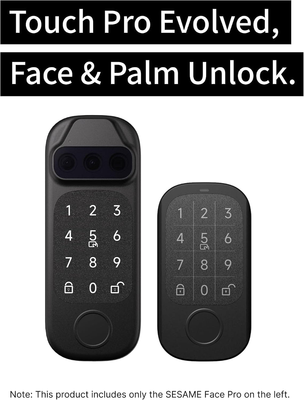 Sesame Face Pro, Smart Lock, SmartLock, Biometric Face & Palm Recognition...