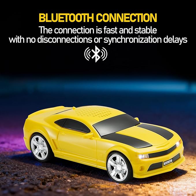 WSTER Classic Sports Car Model Bluetooth Speaker, Portable Wireless Outdoor