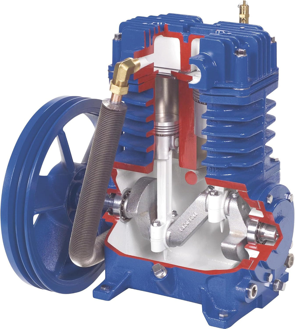 Quincy QT-54 Splash Lubricated Reciprocating Air Compressor - 5 HP, 230 Volt,...