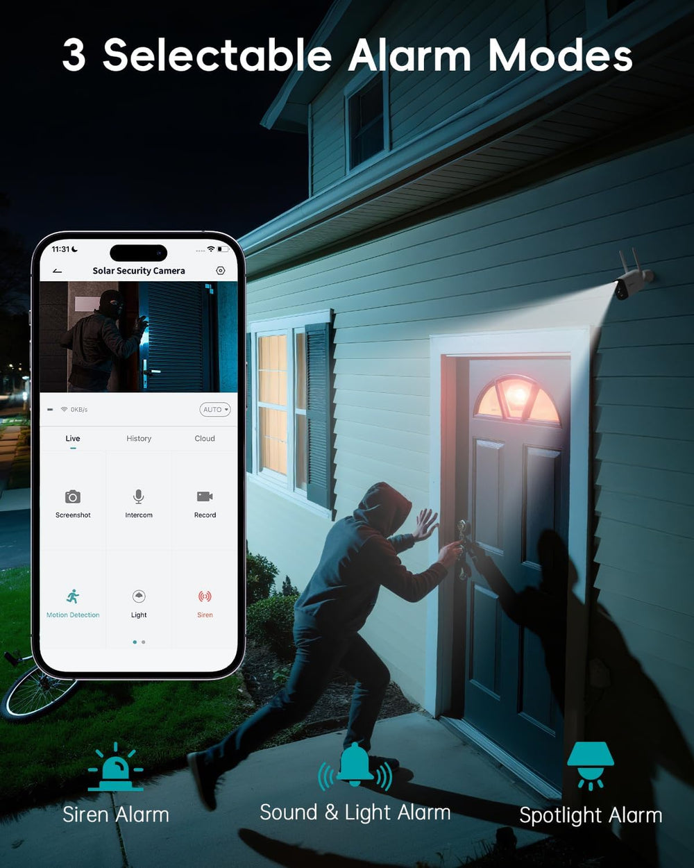 ZUMIMALL 2K Solar Security Cameras Wireless Outdoor - 2 Packs