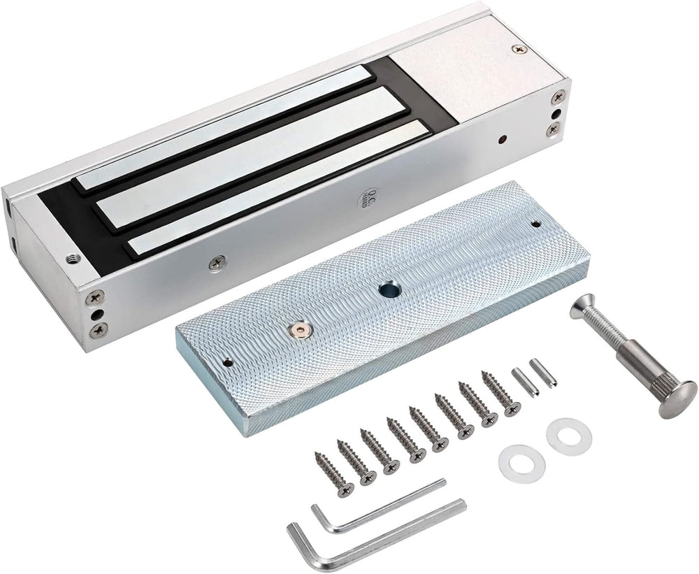 Door Access Control System 1200lbs Magnetic Lock Kit with ZL Bracket 4 Remote...