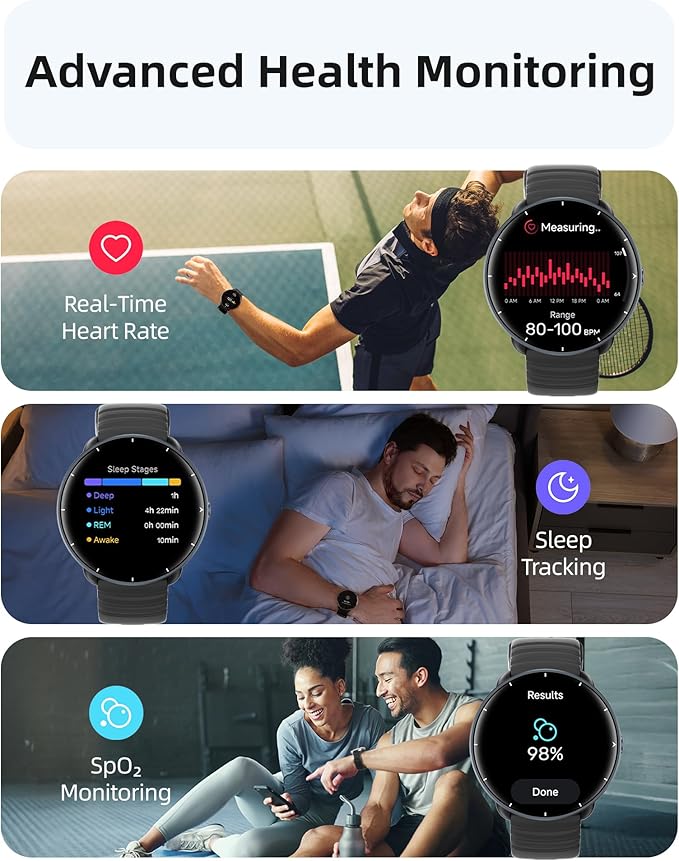 Parsonver Smart Watch for Swimming, 5ATM Waterproof Watch for Pool & Open...
