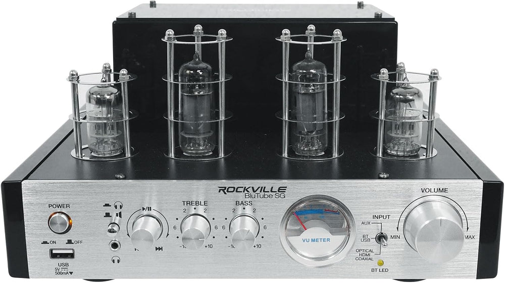 Rockville BluTube SG 70W Home Theater Tube Amplifier Stereo Receiver,