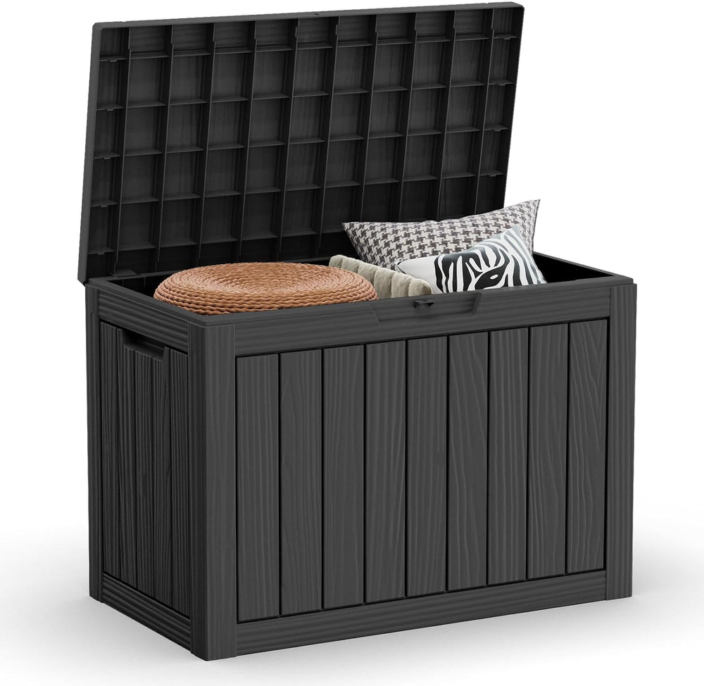 Deck Box Large Outdoor Storage for Patio Furniture, Outdoor Cushions, Garden ...