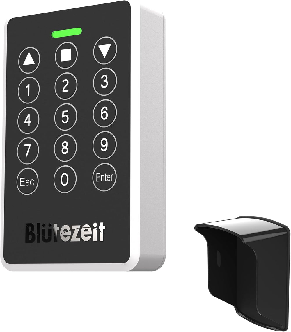Blütezeit Wireless Keypad with IP54 Waterproof Cover for 433MHz Gate Openers,...