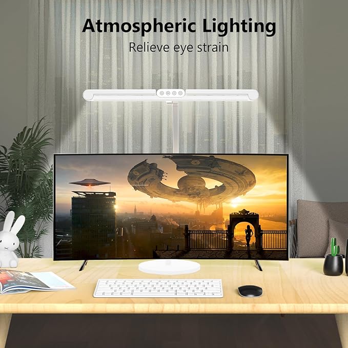 Micomlan Architect Desk Lamp for Home Office, 24W Adjustable Led Desk Light