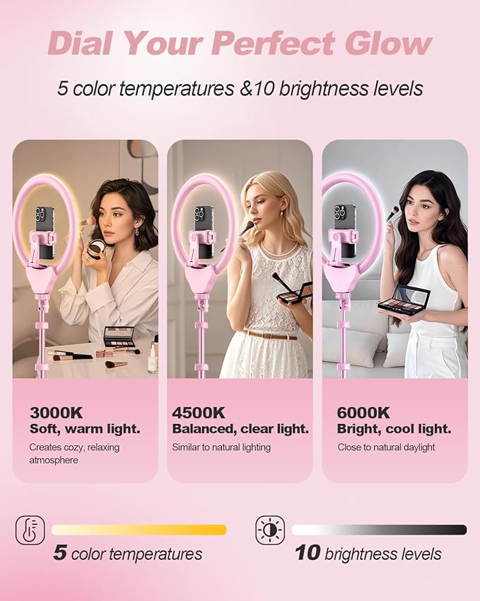 UBeesize 12'' Selfie Ring Light