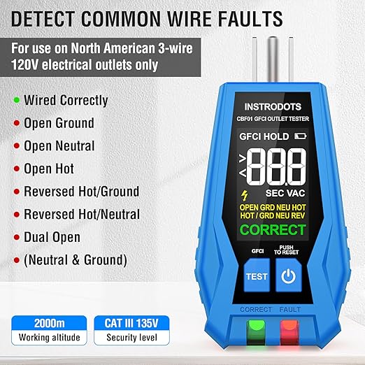 INSTRODOTS Circuit Breaker Finder, Digital Breaker Finder