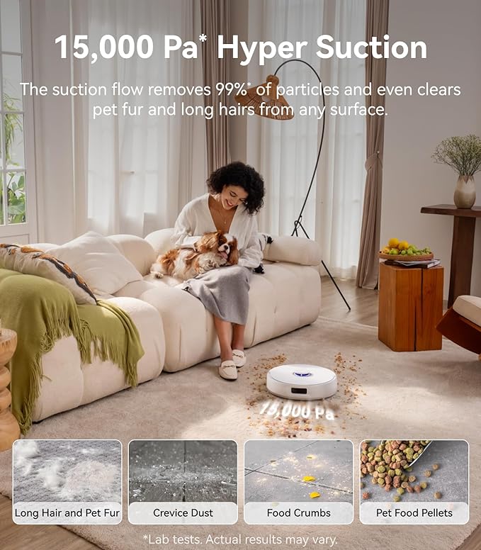 NARWAL Freo Z10 Robot Vacuum and Mop Combo, Tangle Free Robot Mop, 000Pa Suction