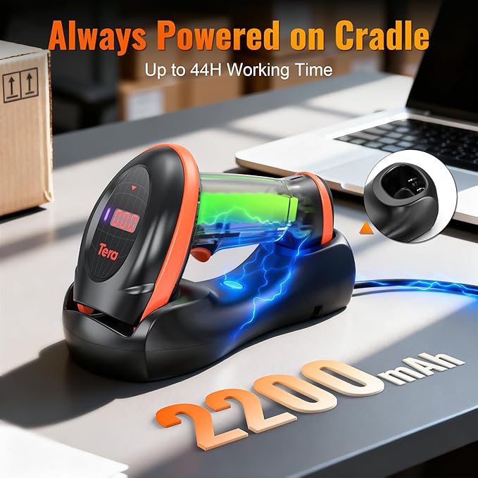 Tera Pro Series Wireless 1D 2D QR Barcode Scanner