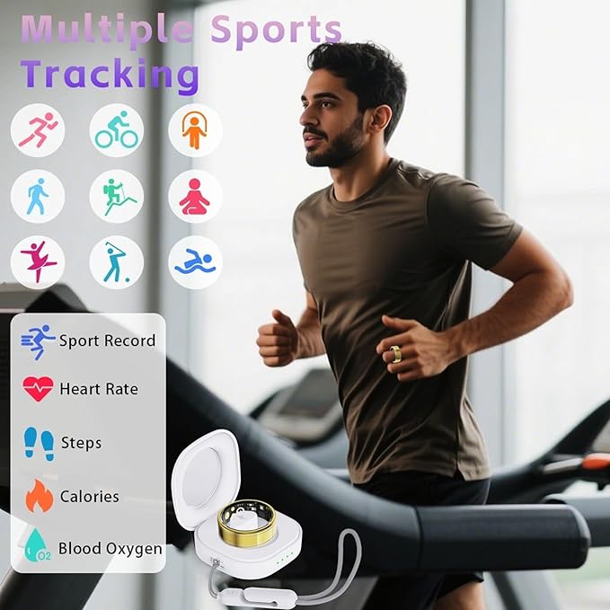 Health Fitness Tracker Ring for Women Men – Smart Ring