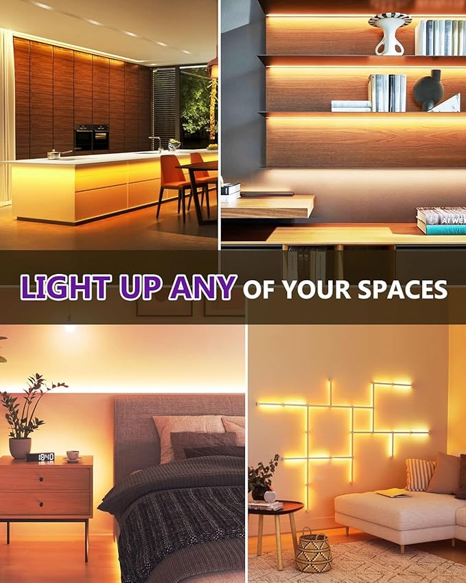 HitLights COB LED Strip Lights Warm White 2700K, 32.8ft Premium High Density