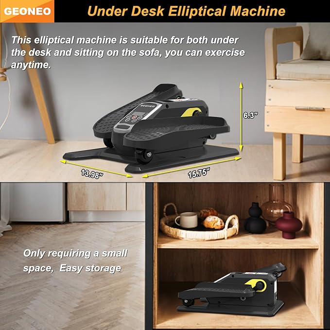 Under Desk Elliptical Machine, Electric Elliptical Exerciser