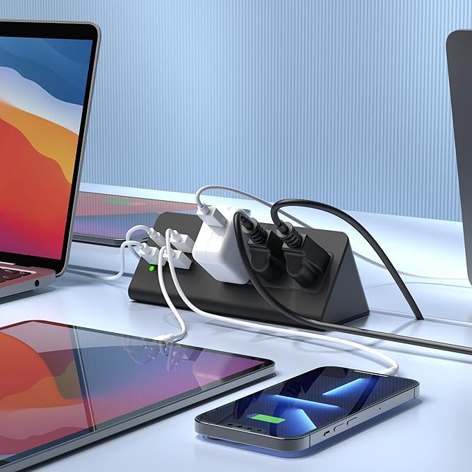 Nightstand Edge Mount Power Strip (2-Pack)