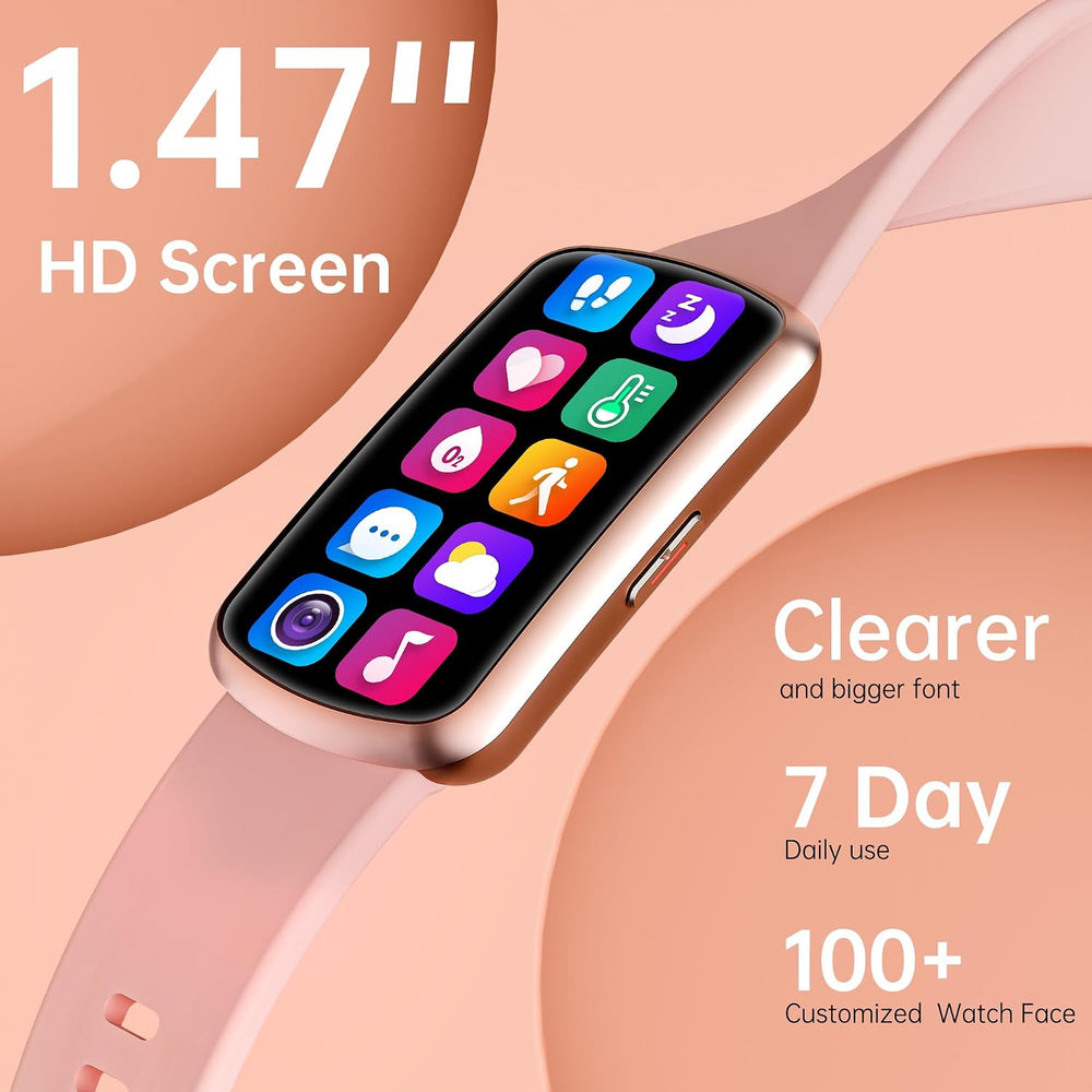 Health Fitness Tracker with 24/7 Heart Rate, Smart Watch with Blood Pressure ...