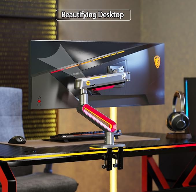 NB Designer Gaming Monitor Arm for 32 to 60 Inches Screen, Load up to 20 kg