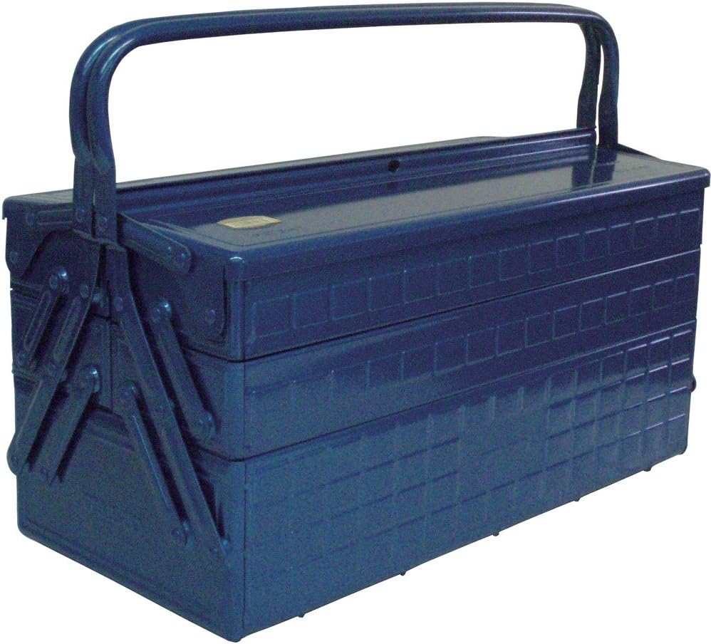 TRUSCO GT-470-B 3-Tier Tool Box, 18.6 x 8.7 x 13.4 inches (472 x 220 x 343 cm...