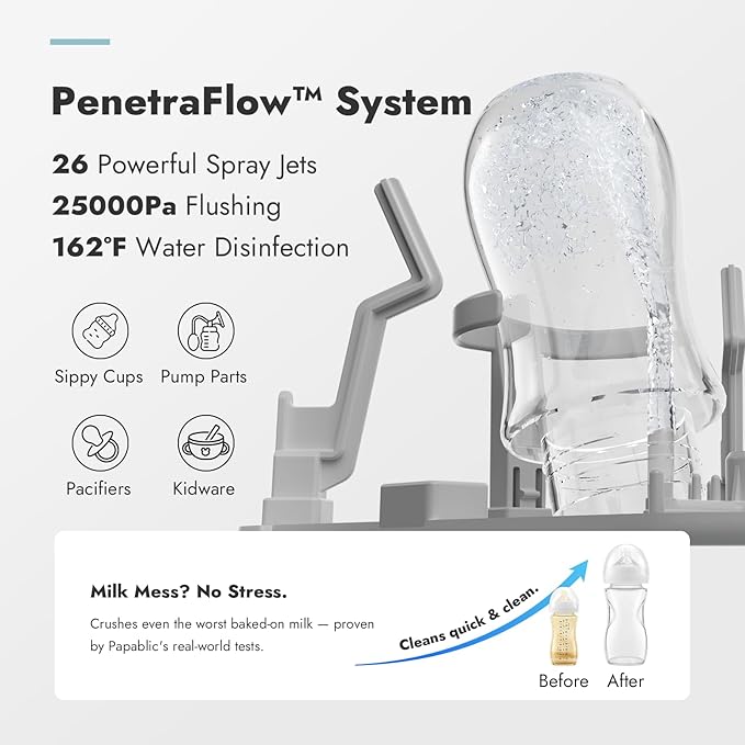 Papablic Bottle Washer Pro, Bottle Washer & Sterilizer & Dryer, 4-in-...