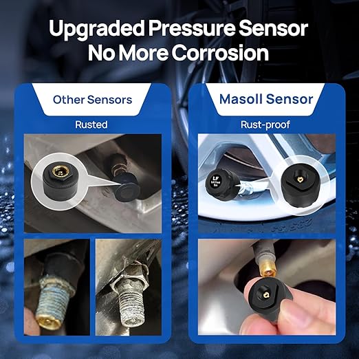 Masoll Tire Pressure Monitoring System, RV/Trailler TPMS