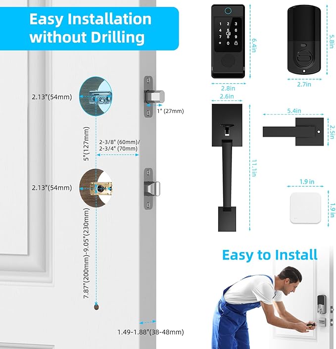 Miuedo WiFi Front Door Lock Sets