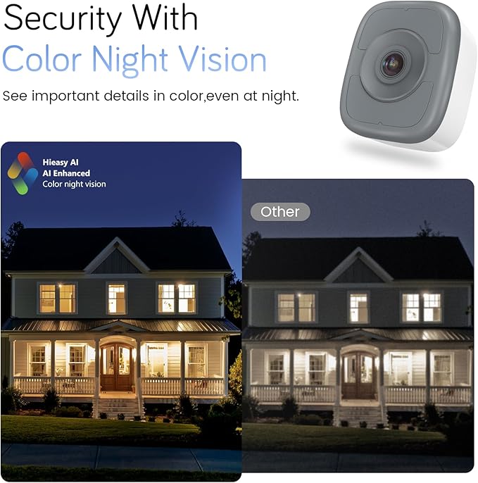 abetap 5MP 3K Window Camera, Enhanced Color Night Vision, Strong Magnetic Mount