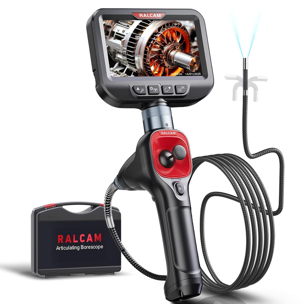 Ralcam 360° Articulating Borescope, 6.2mm/0.24in Slim Probe