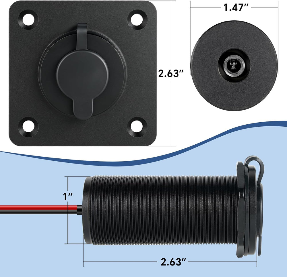 30V Bulkhead Fitting Power Supply Pass Through for Starlink Mini