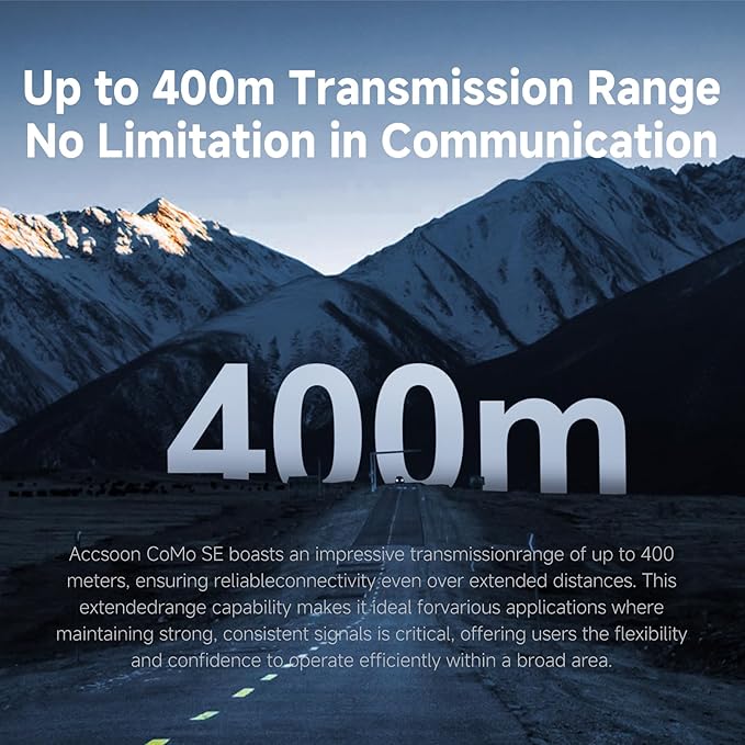 Accsoon Como SE Wireless Headset Intercom System 5-Person Full Duplex 1312ft