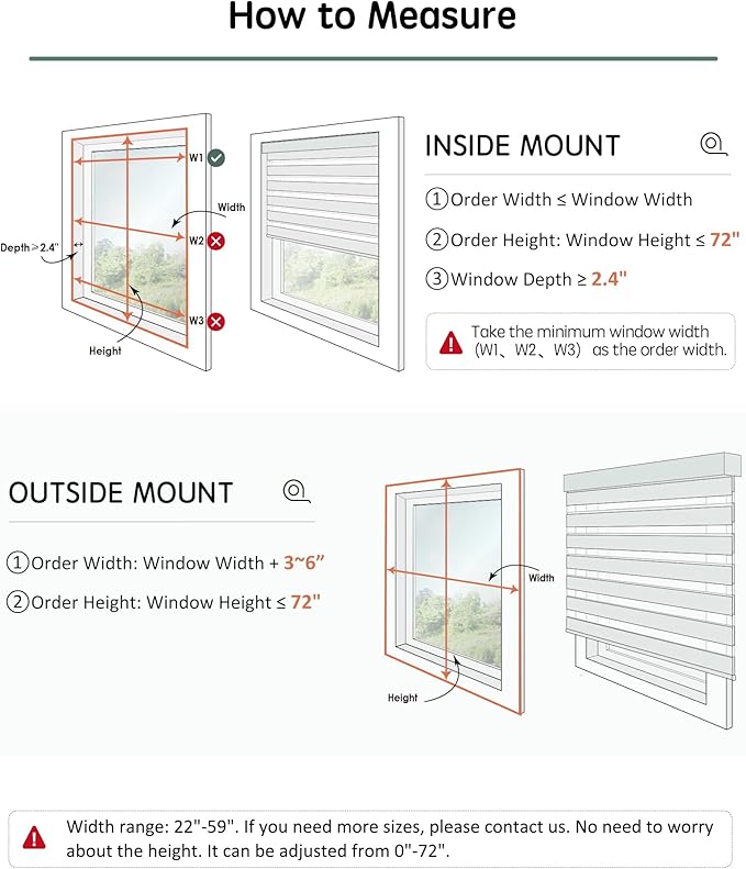 Yoolax Motorized Blinds with Remote, Electric Zebra Blinds