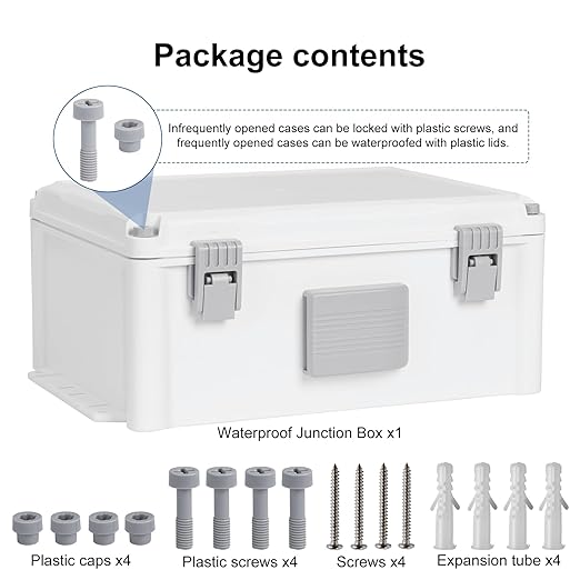 Namunanee Outdoor Electrical Junction Box, ABS Water Resistant Enclosure