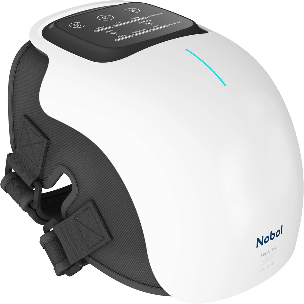 Nobol PhysioFlex Portable Warm Up & Recovery Knee Massager – Cordless Red...