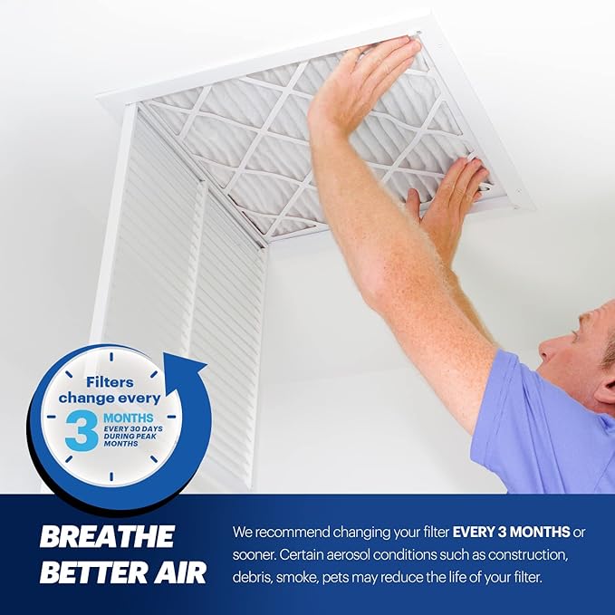 BNX TruFilter 16x25x4 MERV 13 Air Filter (2-Pack)
