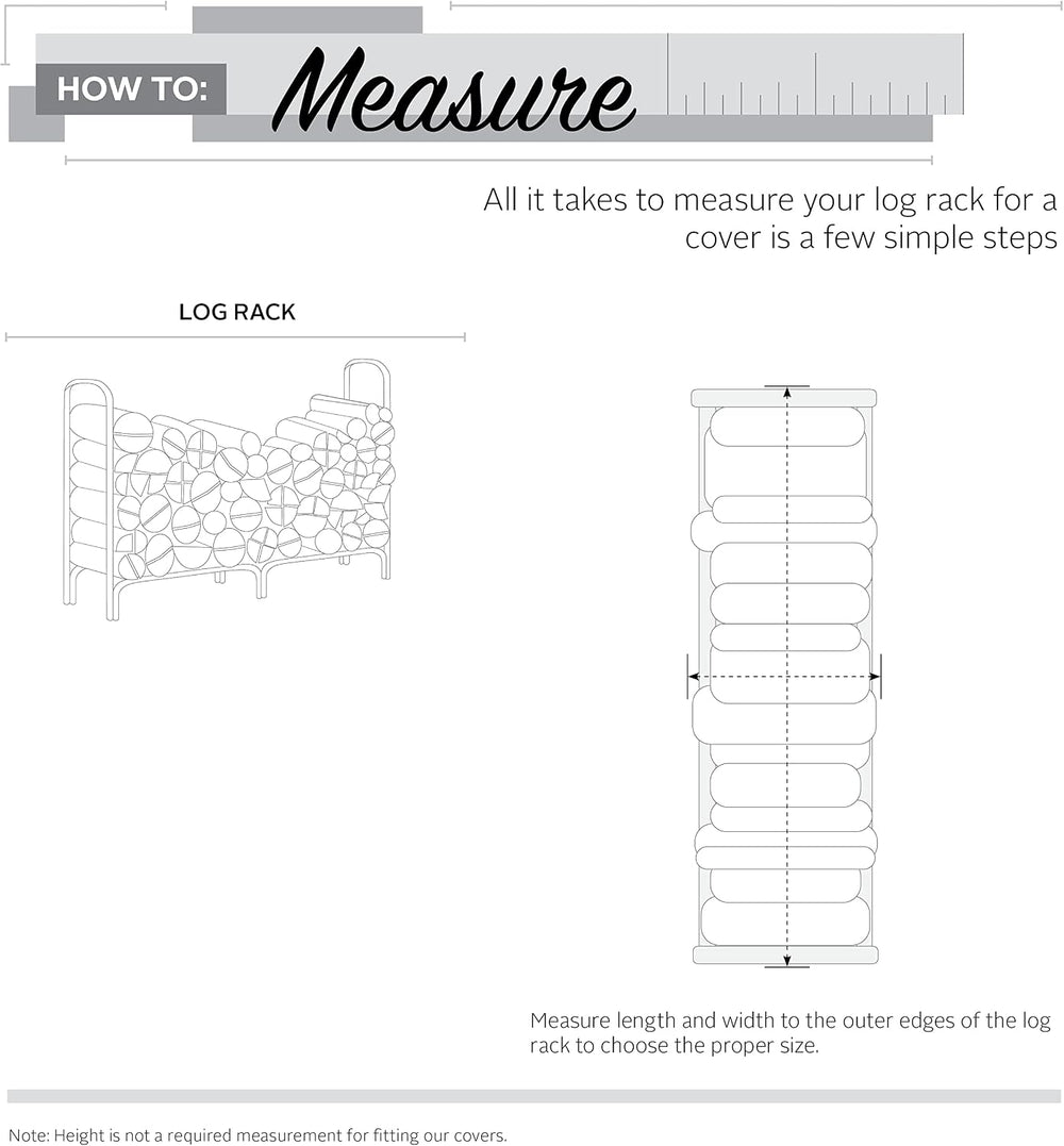 Classic Accessories Veranda Water-Resistant 8 Foot Log Rack Cover, Patio Furn...