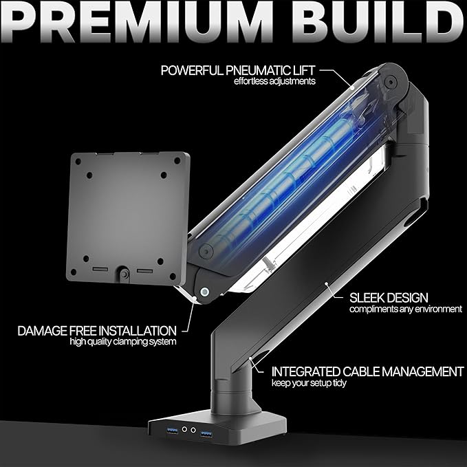 VIVO Premium Aluminum Heavy Duty Monitor Arm