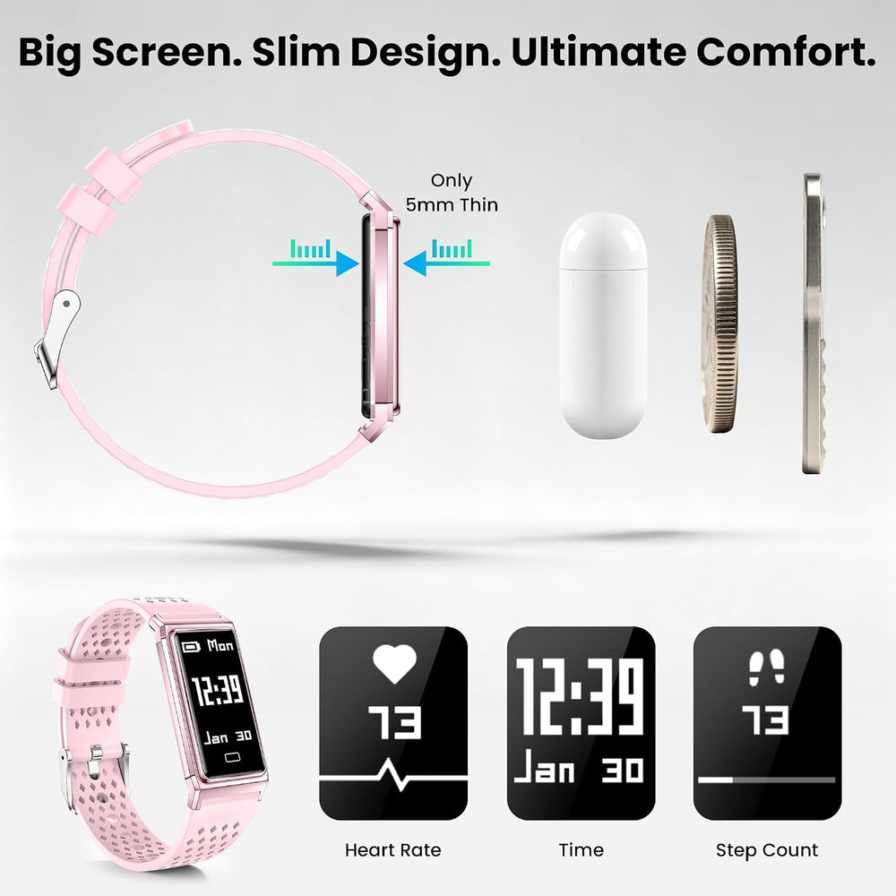 Fitness Tracker with Heart Rate & Sleep Tracking