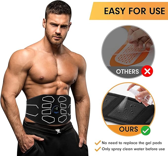 MarCoolTrip MZ ABS Stimulator, Ab Machine, Abdominal Toning Belt Muscle Toner
